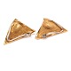 Pair of Ole Lynggaard 14kt gold ear clips each with a diamond of each ca. 0,1ct. 
Size: 18x34mm