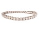 18kt white gold tennis bracelet with 38 diamonds each ca. 0,25ct. All in all ca. 
9,5ct. L: 18,5cm