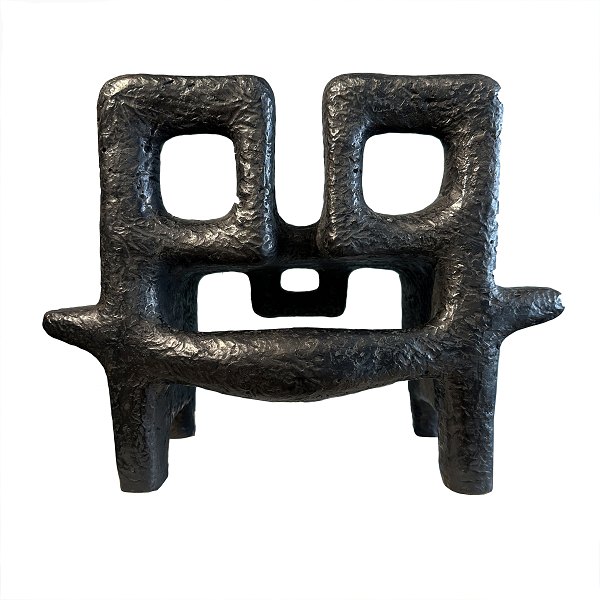 Sonja Ferlov Mancoba, 1911-84, sculpture "Guardians of our Inheritance" 1973, 
patinated bronze. Signed "SFM 6/6". Sonja Ferlov mancoba was a member of the art 
movement CoBra. H: 31cm. W: 39cm. D: 25cm