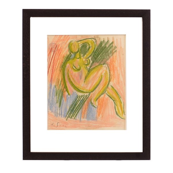 Eugène de Sala, 1899-1987, drawing. Signed. Visible size: 20x16,5cm. With frame: 
32x27cm